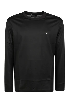 Embroidered Logo Långärmad T-shirt