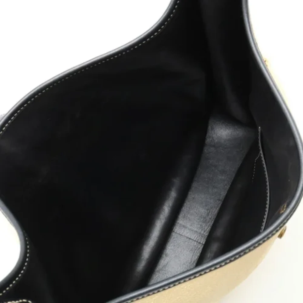Hermès Vintage Pre-owned Leather shoulder-bags Beige Dames