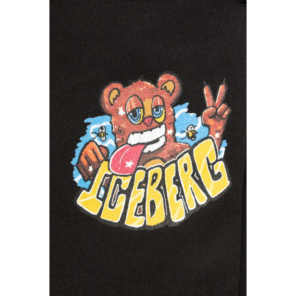 Iceberg Sweatpants Black Heren