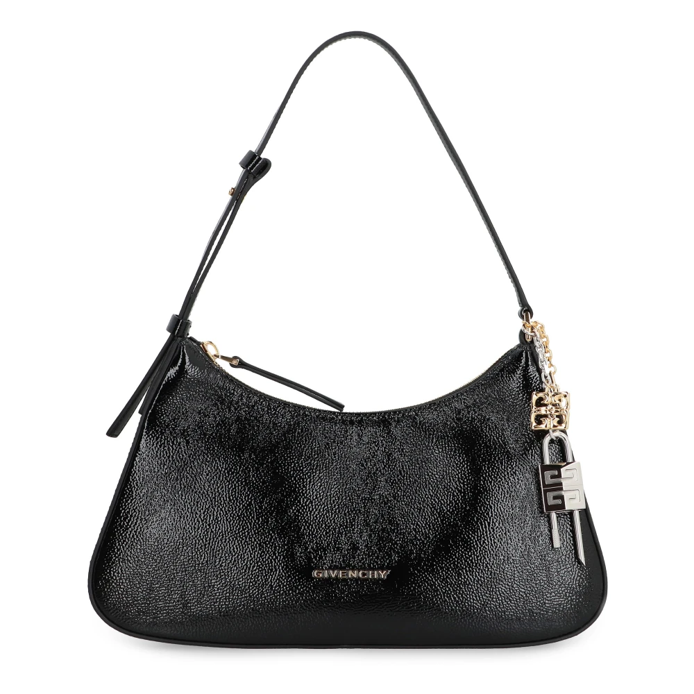 Givenchy Stijlvolle leren schoudertas met slot Black Dames