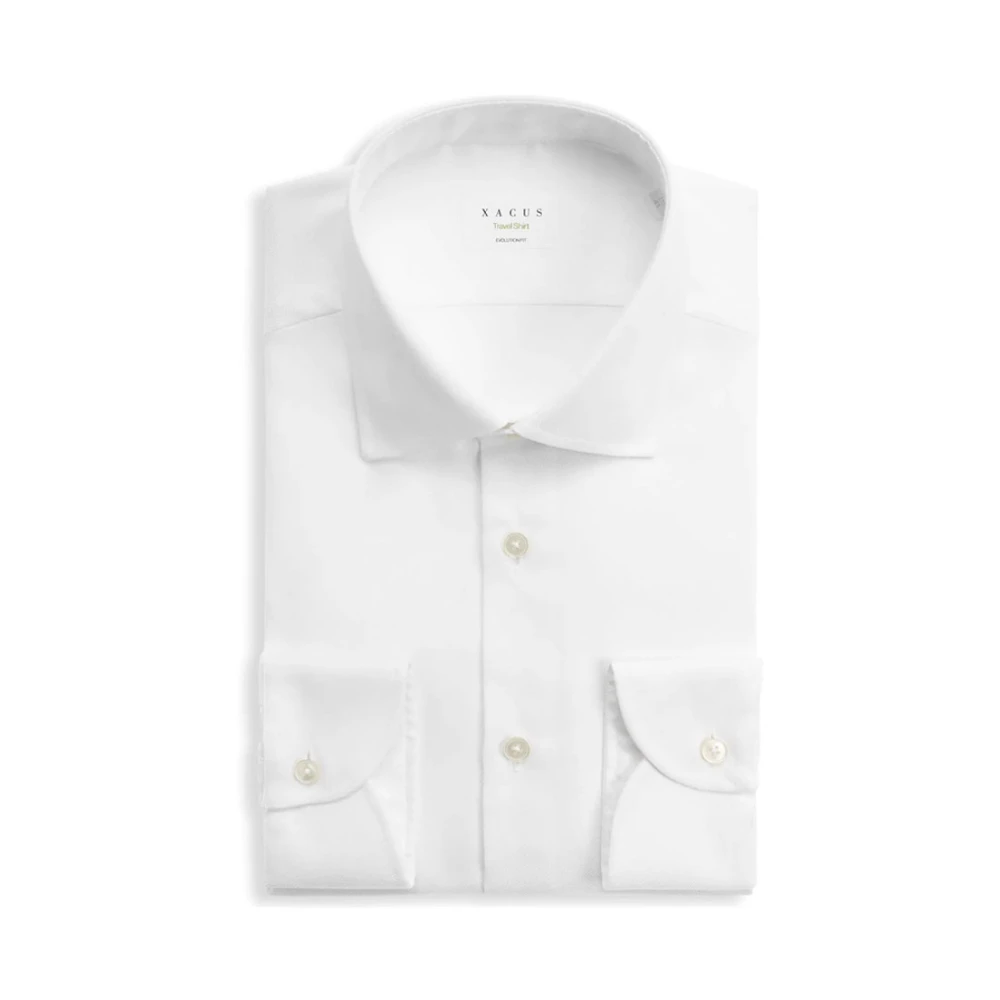Xacus Reis Shirt Evolution Fit Wit White Heren