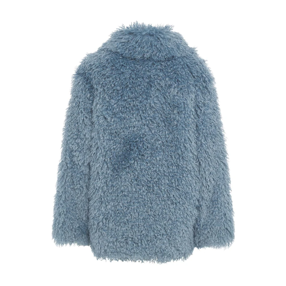 Jakke Blauwe Jassen Aw24 Model Hoogte 178cm Blue Dames