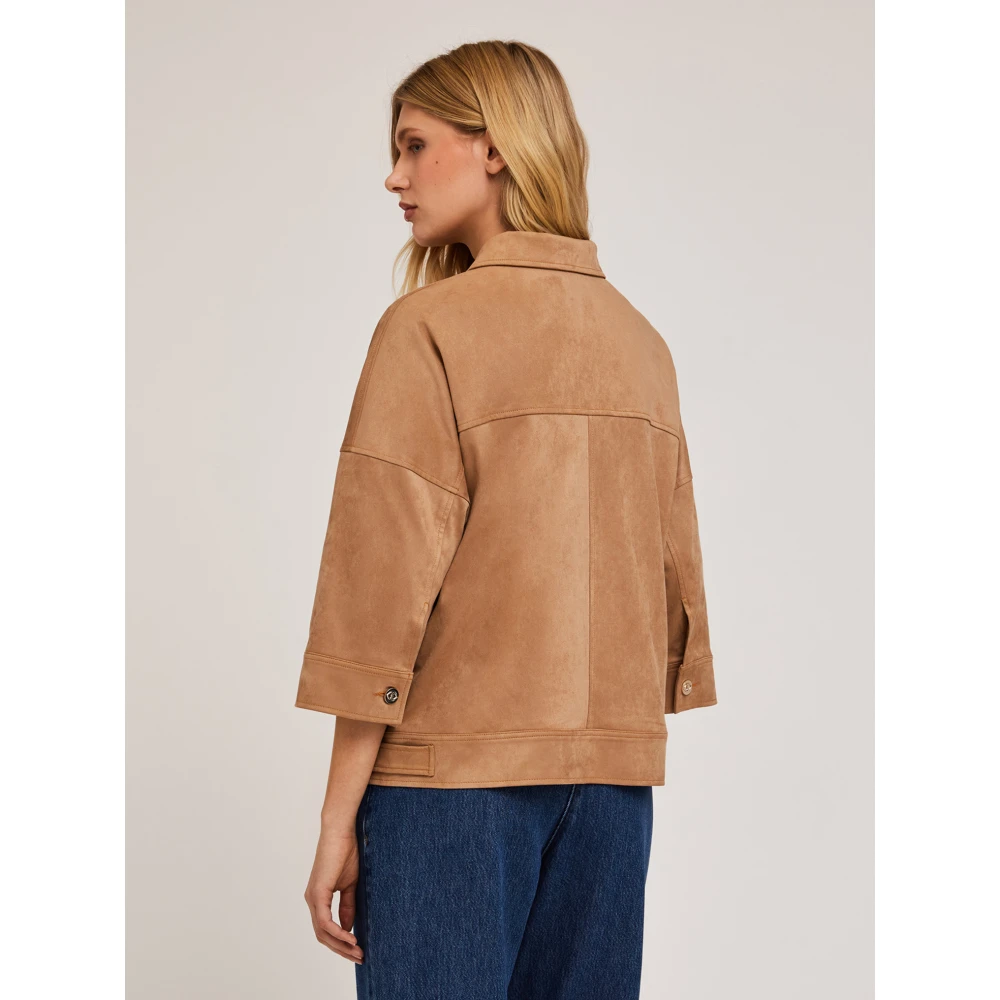 Motivi Jas in suède-look Beige Dames
