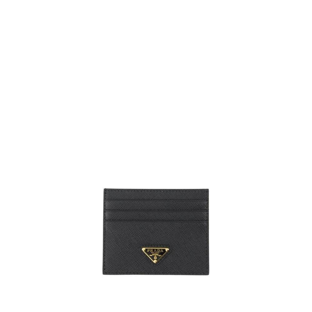 Prada Black Wallets & Cardholders, Female, One Size, Saffiano Leather Card Holder