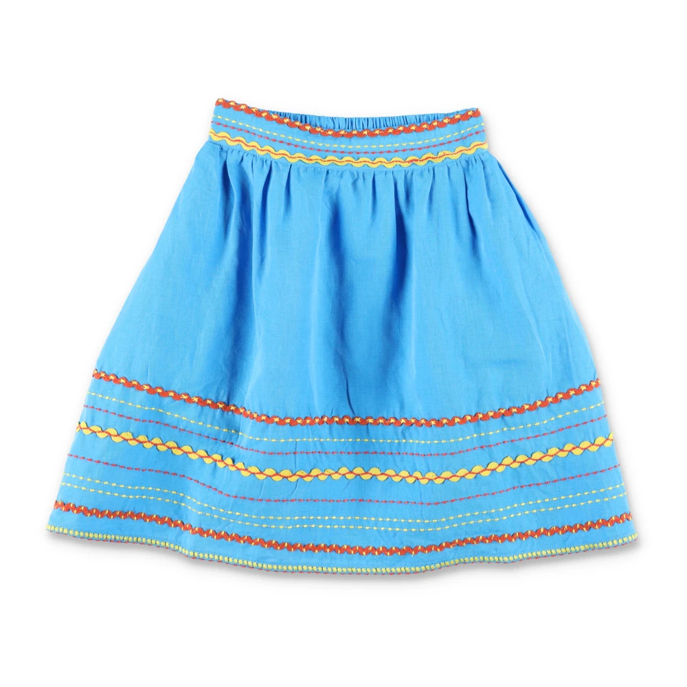 Stella Mccartney Girls Blue Mini Skirt Mixlino - Kids Skirts - 10 Y - Kids