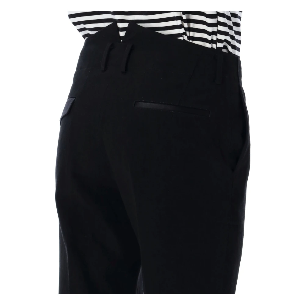 Junya Watanabe Zwarte Chino Broek Rechte Pijp Black Heren