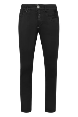 Denim Trousers Skinny Fit Skull