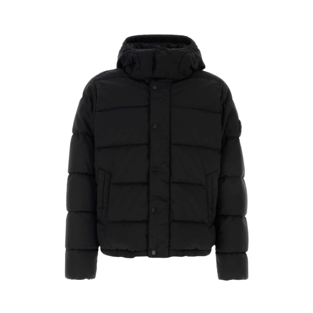 Stone Island Stretch Wool Blend Down Jacket - Male - Winter Jackets - Black - L - Jackets - Image 3