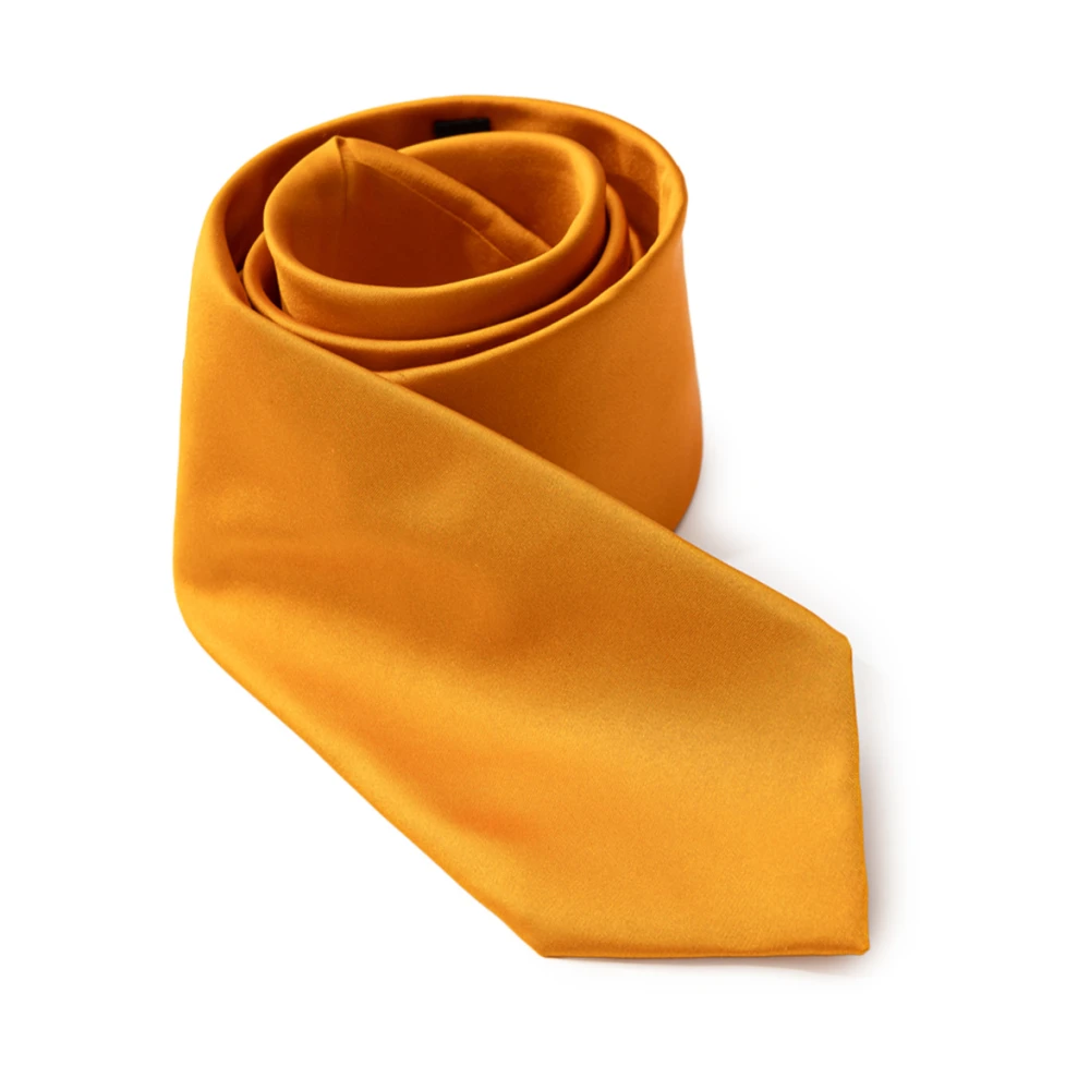Dolce & Gabbana Men's Orange Ties, One Size, Silk Tie
