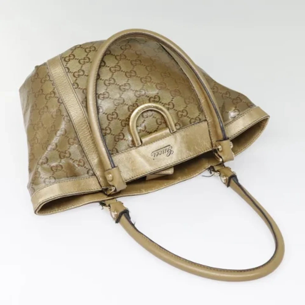 Gucci Vintage Pre-owned Canvas gucci-bags Yellow Dames