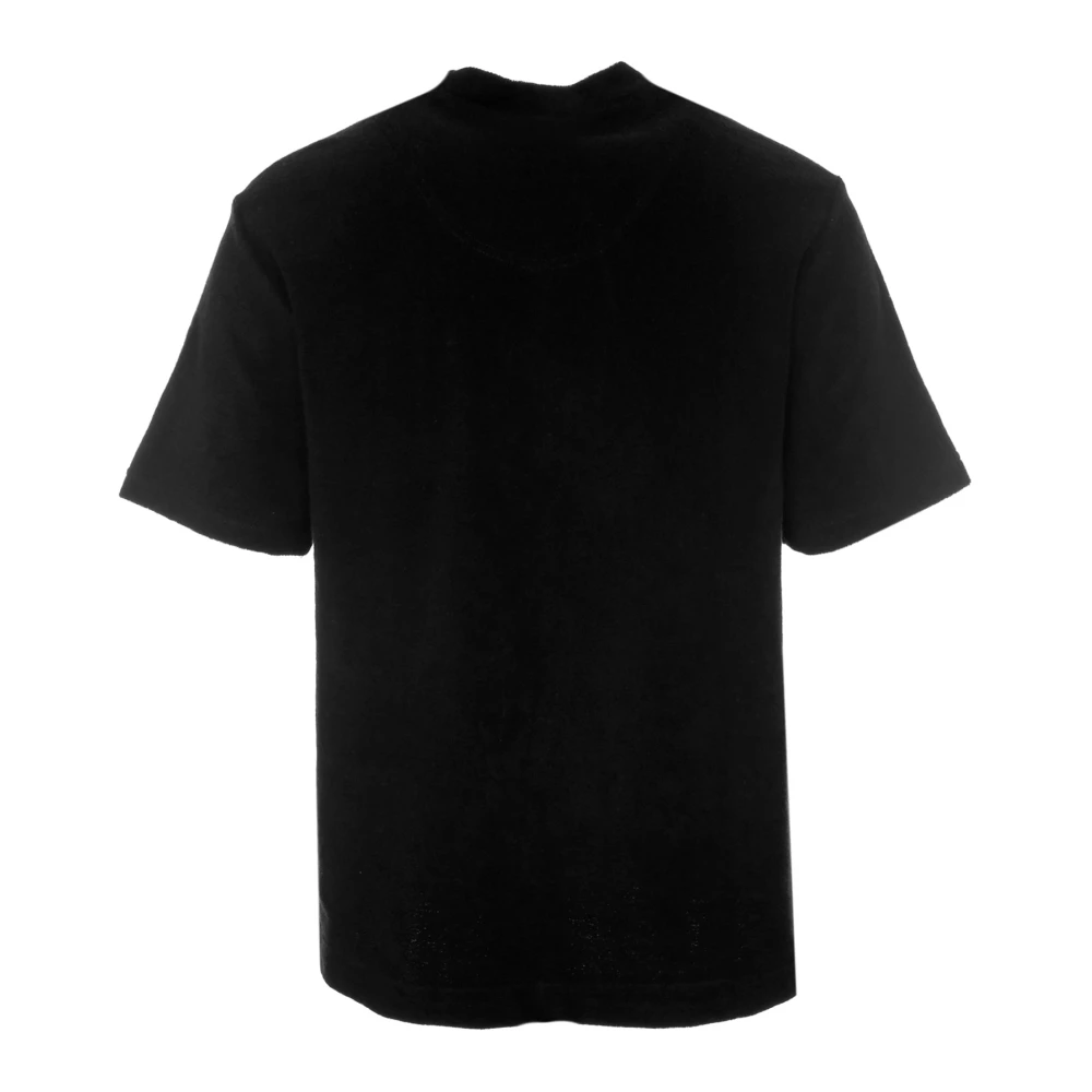 OAS Geborduurde Zak Terry T-Shirt Black Heren