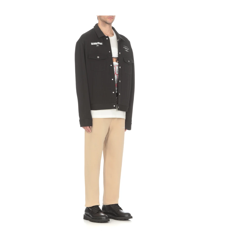 IH NOM UH NIT Beige Katoenen Sweatpants met Elastische Taille Beige Heren