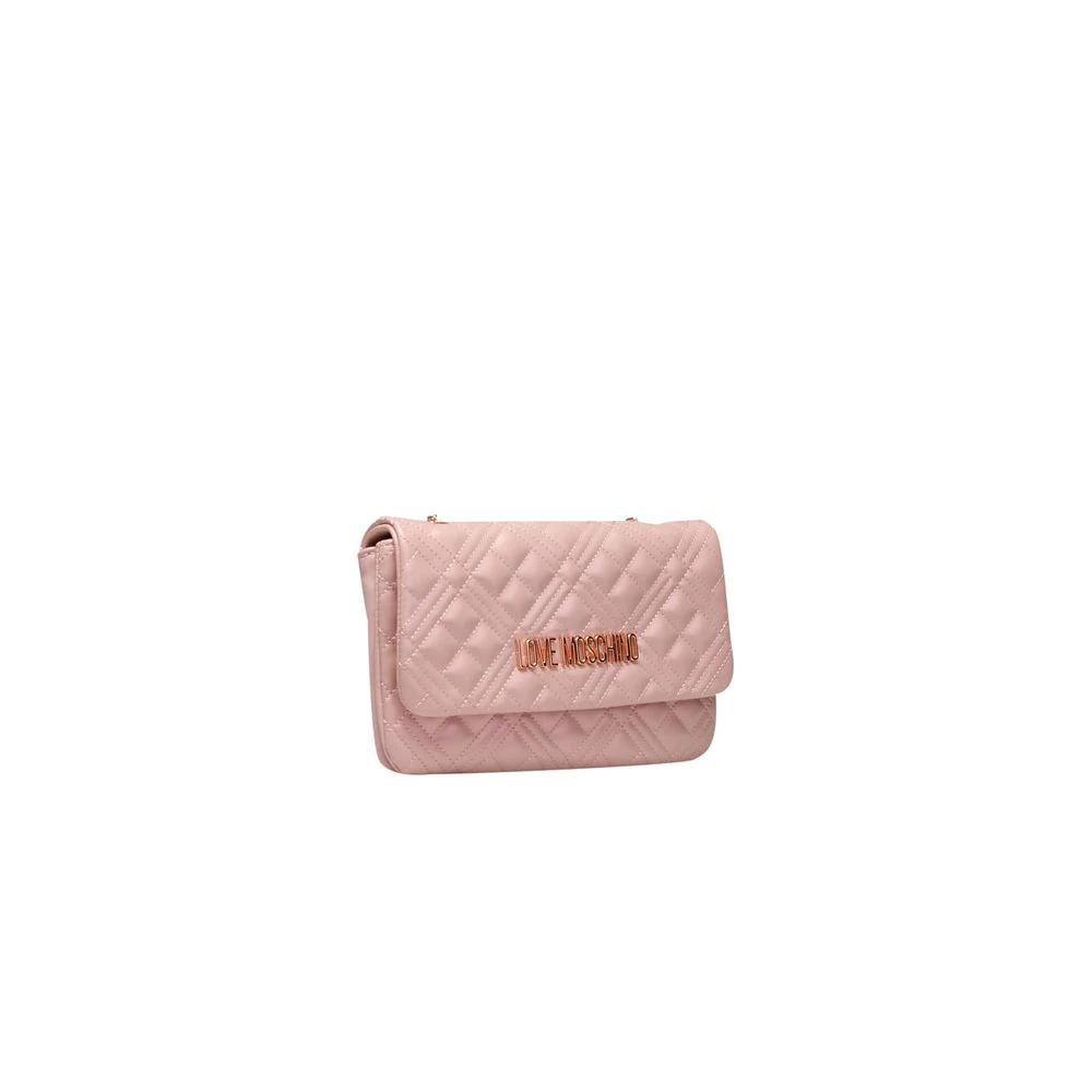 Love Moschino Kleurrijke Crossbody Tas met Klep Sluiting Pink Dames