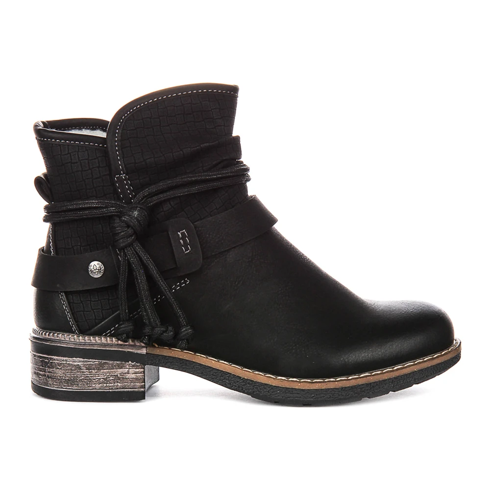 Rieker Women's Black Winter Boots, 4 Uk, 94689-00 Warm Lined Ankle Boots