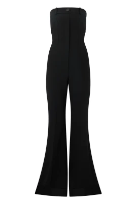 Lång bandeau-jumpsuit