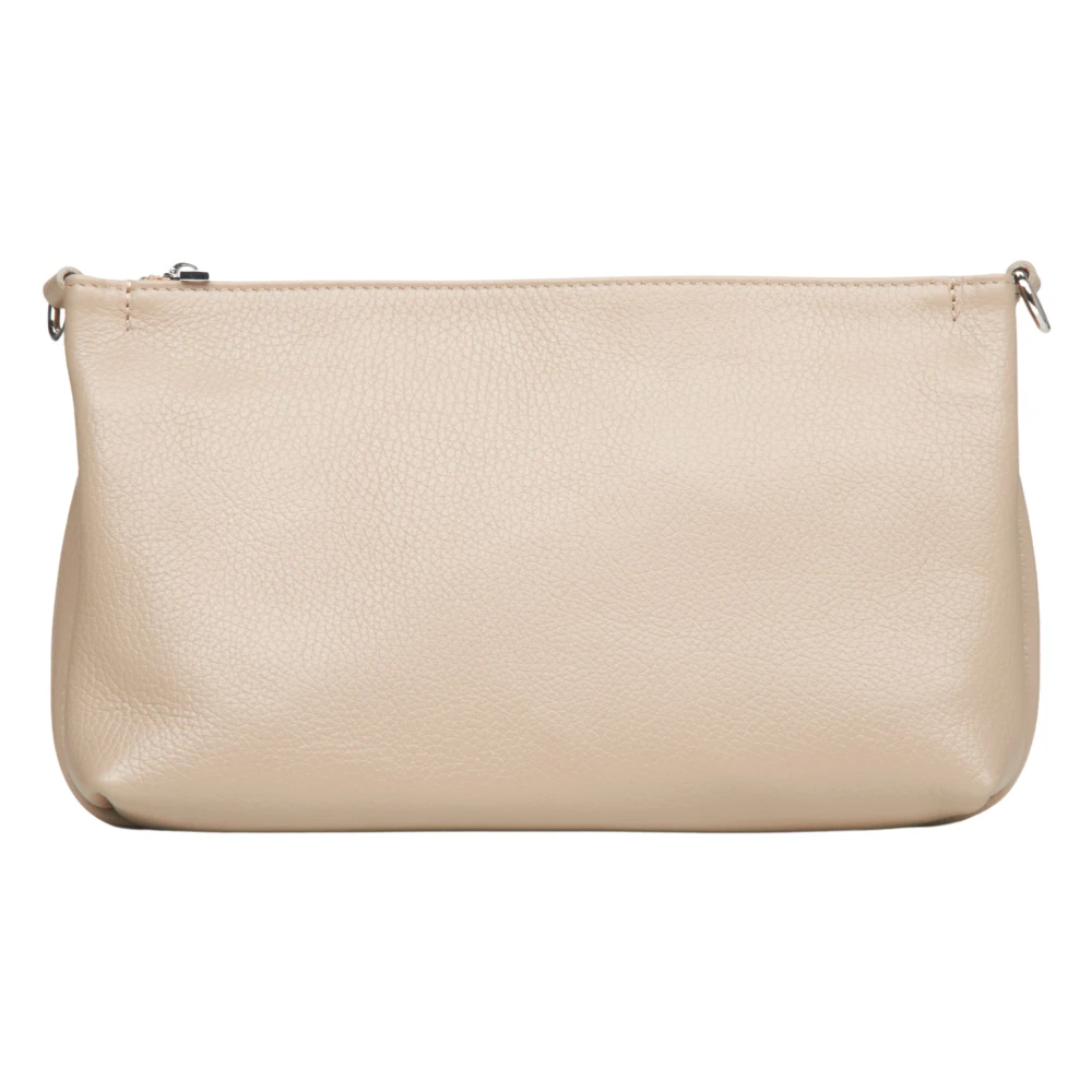 Estro Dames Beige Leren Crossbody Tas Er00115561 Beige Dames
