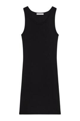 robe-debardeur-noire-cotelee