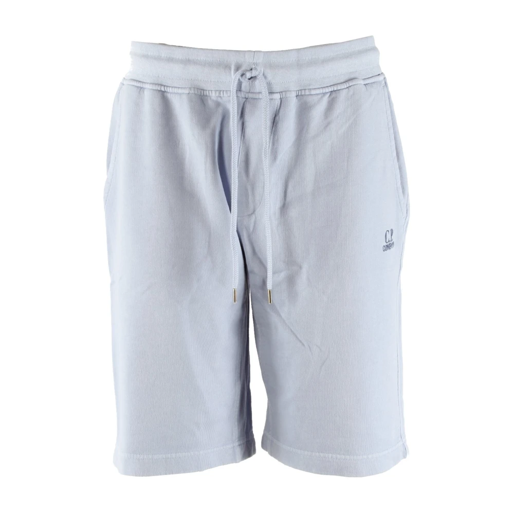 C.P. Company Lila Katoen Fleece Jogging Shorts Purple Heren