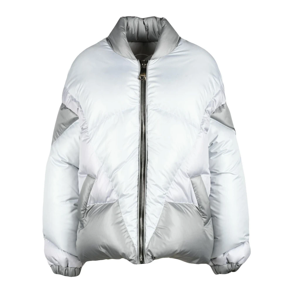 Khrisjoy Stijlvolle Polyester Buitenkleding Jas Gray Dames