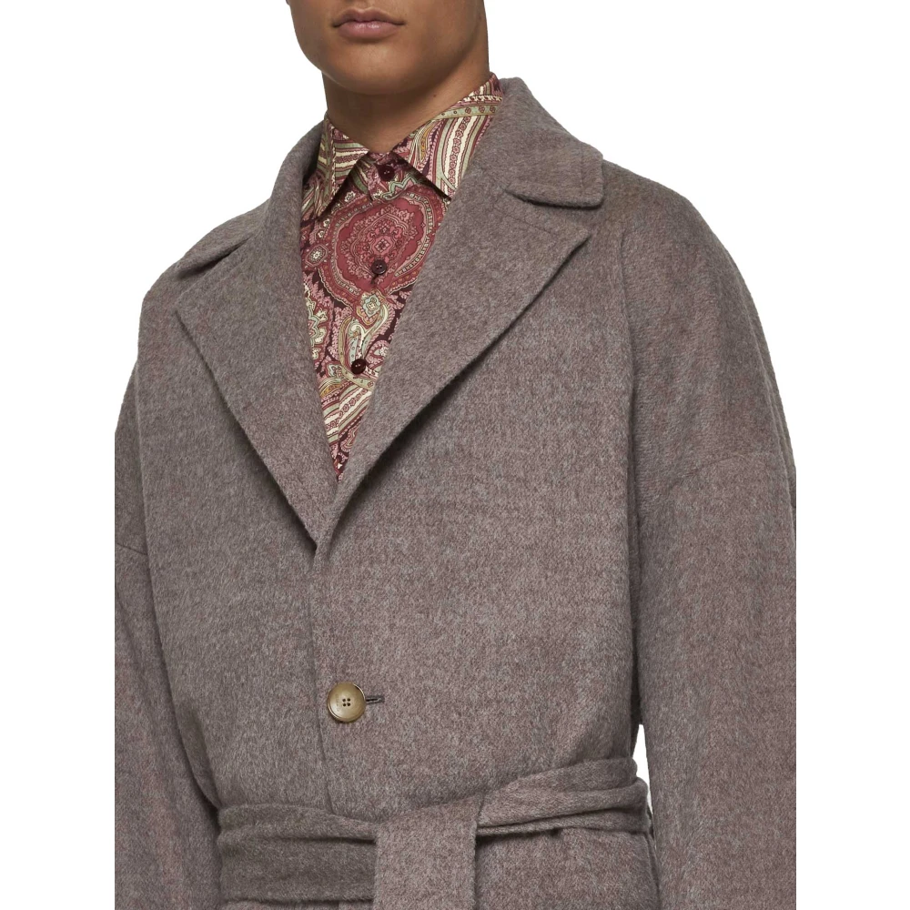 ETRO Dove Grey Stijlvolle Jassen Gray Heren