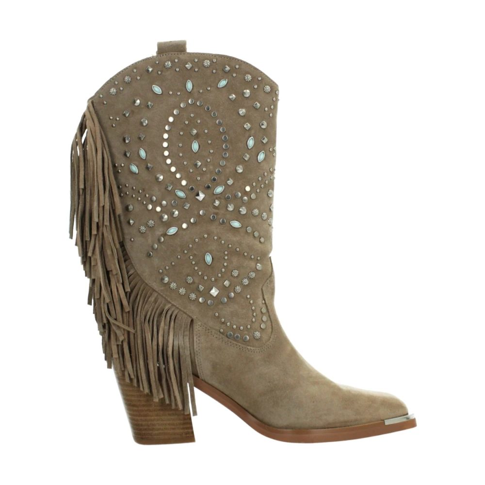 Alma EN Pena Western Style Cowboy Boots Brown, Dam