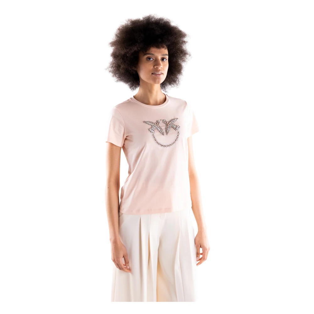Pinko Women's Pink O, T-Shirts, M, Quentin T-Shirt