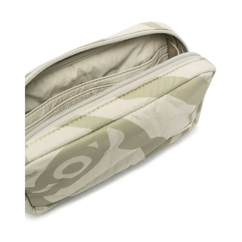 Kenzo Tijger Schoudertas Salie Groen Logo Multicolor Dames