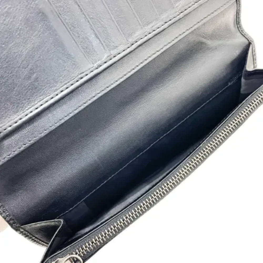 Burberry Vintage Pre-owned Leather wallets Black Dames