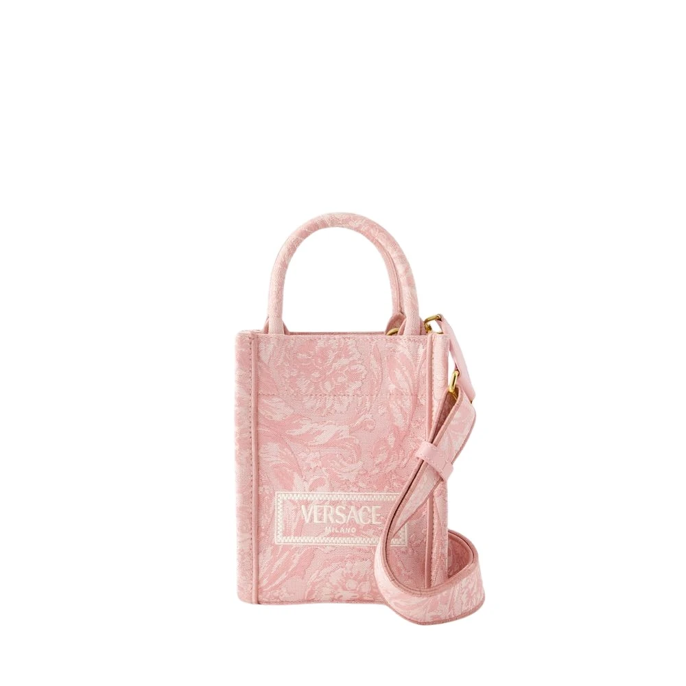 Versace Roze Athena Mini Tote Tas Pink Dames