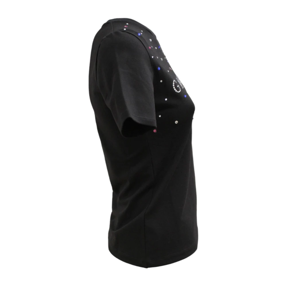 Gaëlle Paris Korte Mouw T-shirt Black Dames
