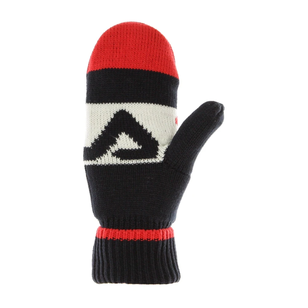 Fila Intarsia Gebreide Herenhandschoenen Zwart Rood Wit Multicolor Heren