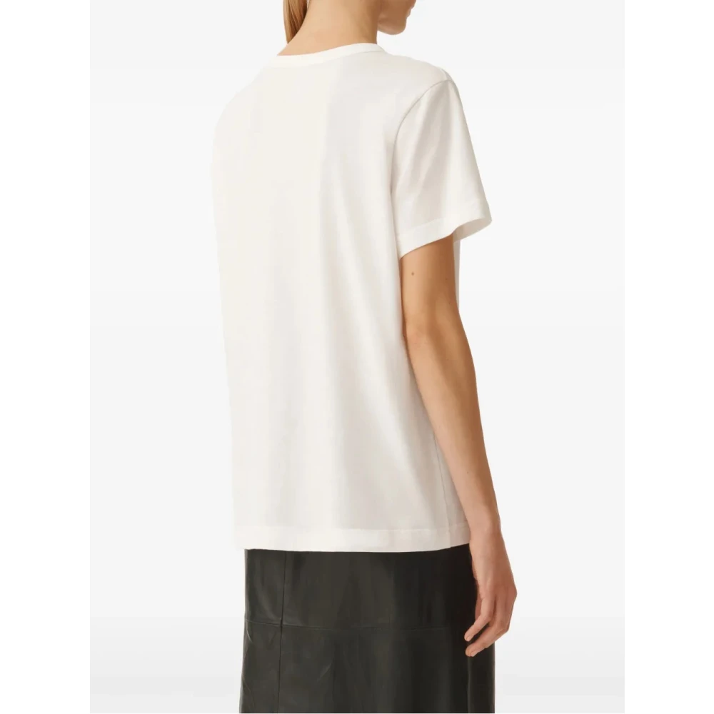 Fabiana Filippi Jersey T-shirt voor vrouwen Beige Dames