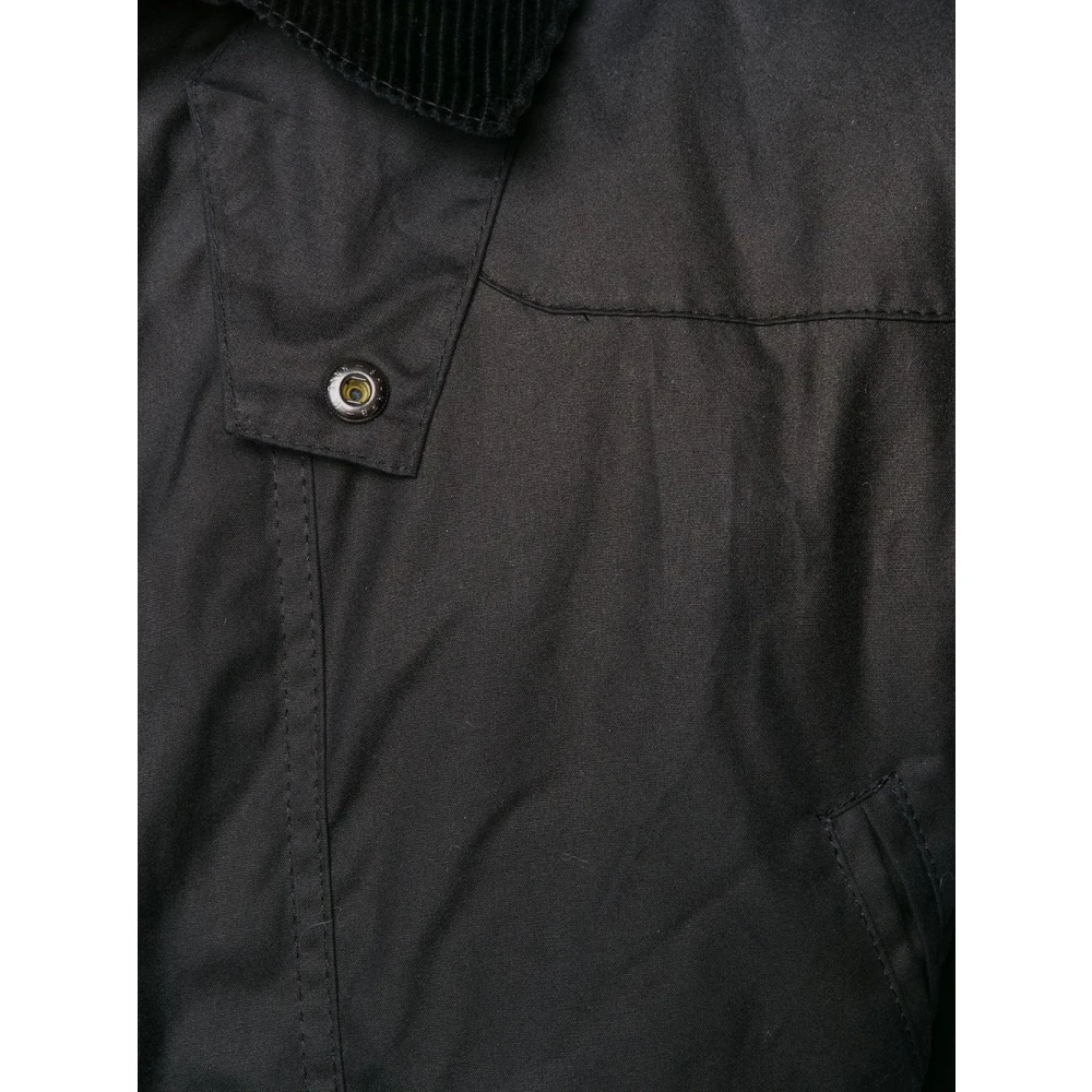 Barbour Gewaxt Katoen Gewatteerde Voering Jas Blue Heren