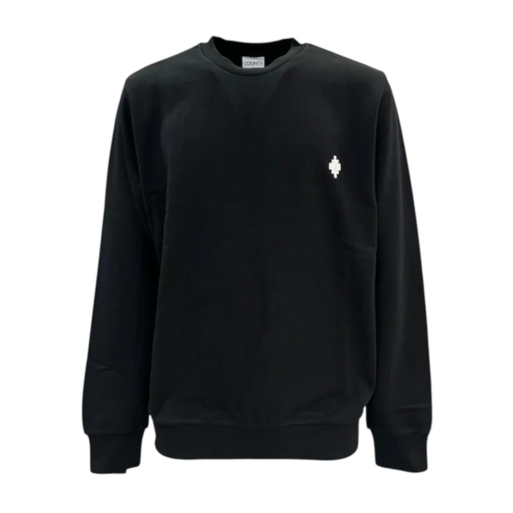 Marcelo Burlon Men's Black Sweatshirts, L, Sweatshirt