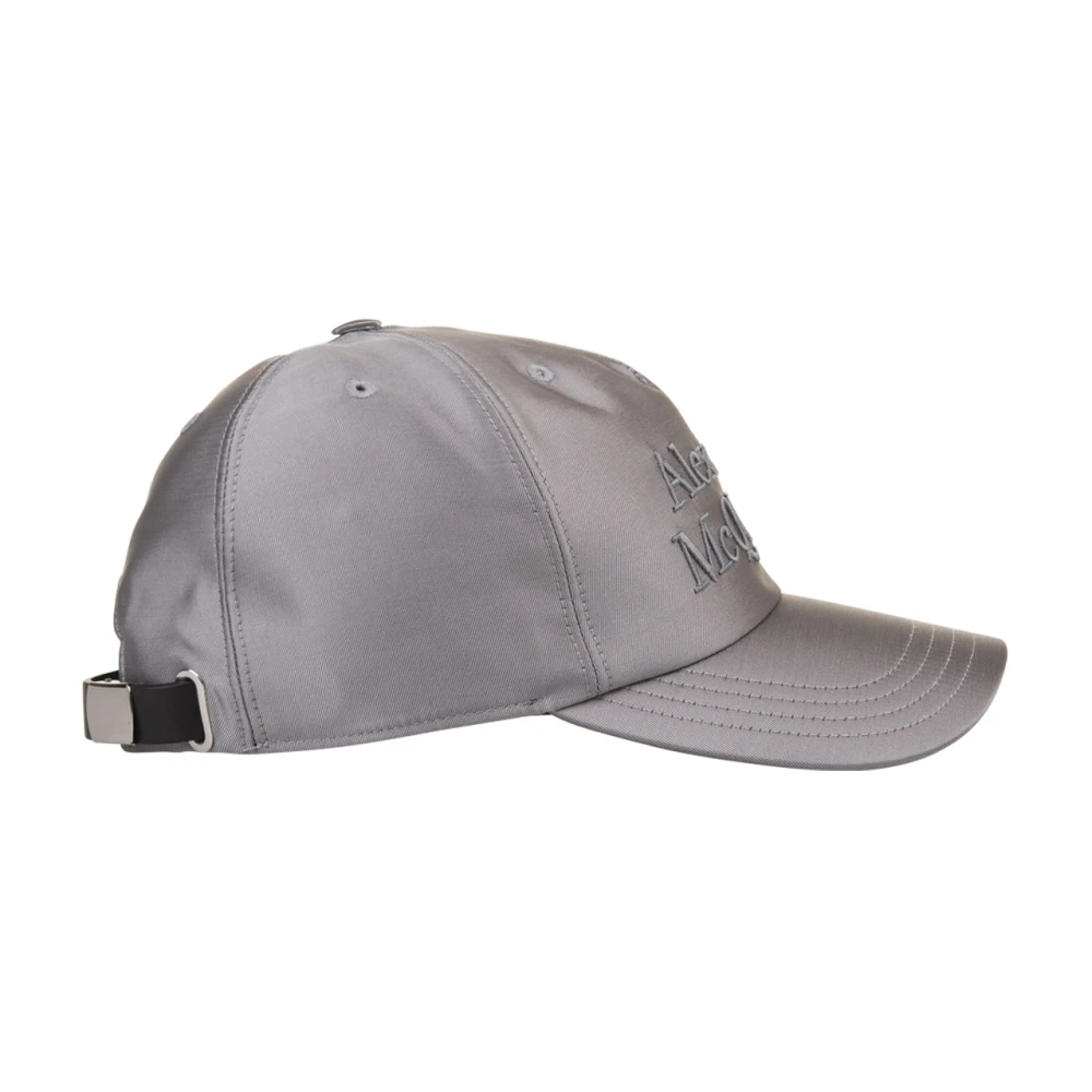alexander mcqueen Grijze Zijde Baseballpet Gray Heren