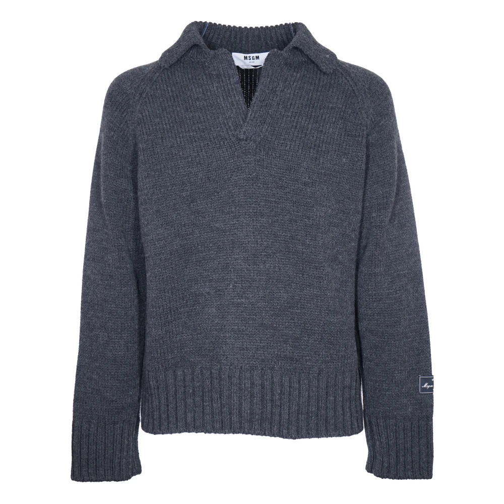 Msgm Stijlvolle Sweaters Collectie Gray Heren