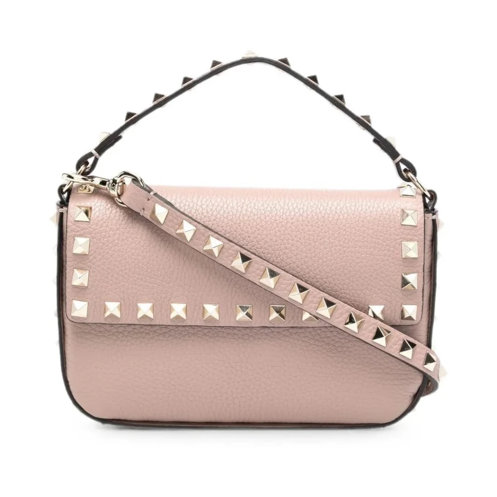 Valentino Garavani Women's Beige Rockstud Mini Shopping Bag - Handbags - One Size - Bags