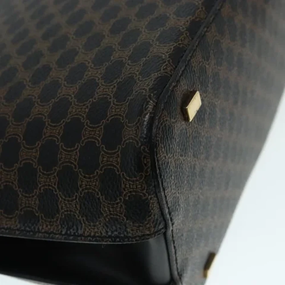 Celine Vintage Pre-owned Canvas handbags Black Dames