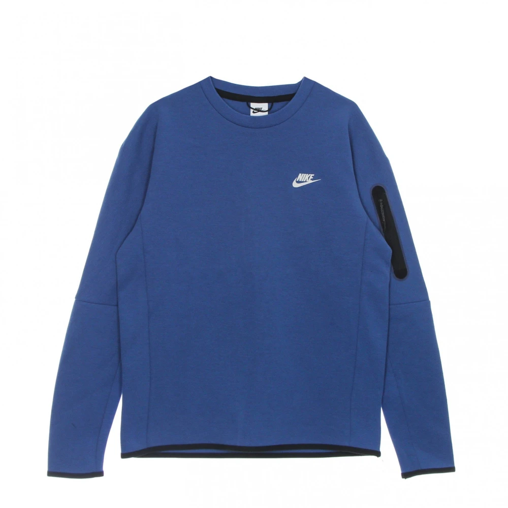 Nike Lichtgewicht Crewneck Sweatshirt Sportswear Tech Fleece Blue Heren