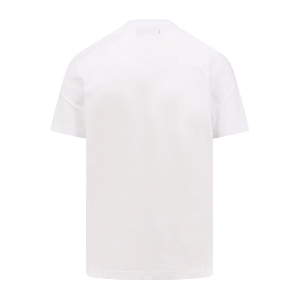 Purple Brand Geborduurd Logo Katoenen T-Shirt White Heren