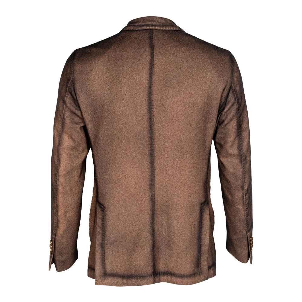 Gabriele Pasini Heren Wollen Blazer Dubbel-Breasted Stijl Brown Heren