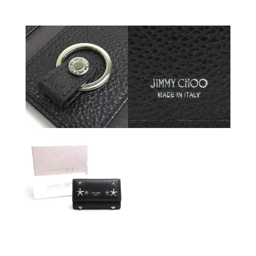 Jimmy Choo Pre-owned Leather key-holders Black Unisex