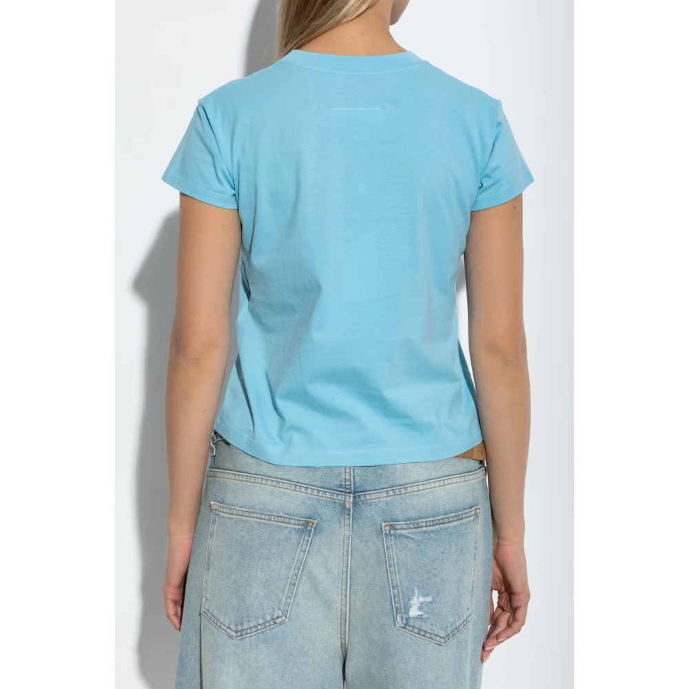MM6 Maison Margiela T-shirt met print Blue Dames