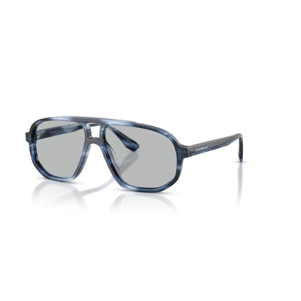 Emporio Armani Men's Blue Sunglasses, 57 Mm, Aviator Sunglasses