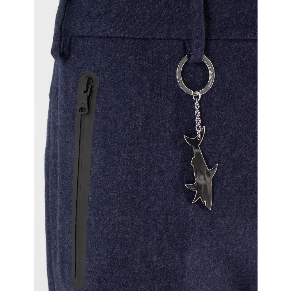 PAUL & SHARK Elegante wollen broek voor comfort Blue Heren