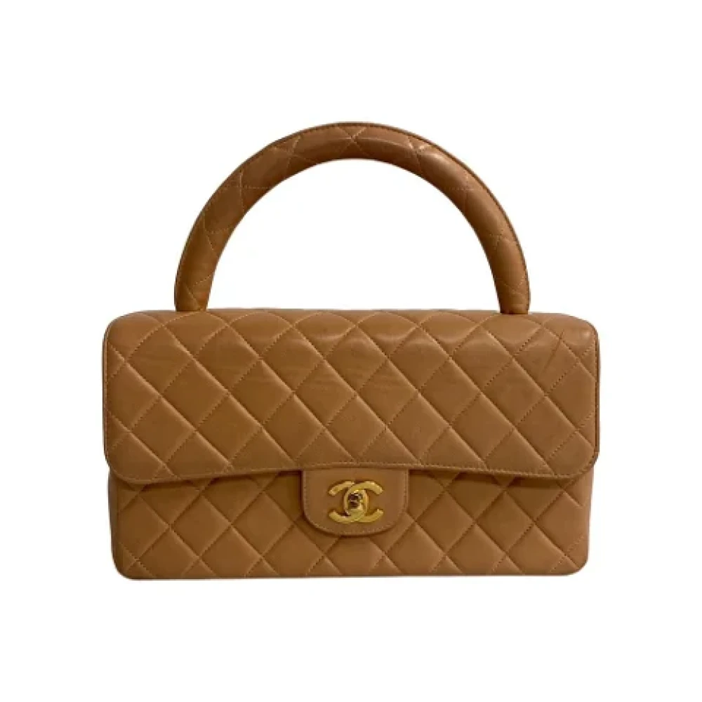 Chanel Vintage Pre-owned Leather handbags Brown Dames
