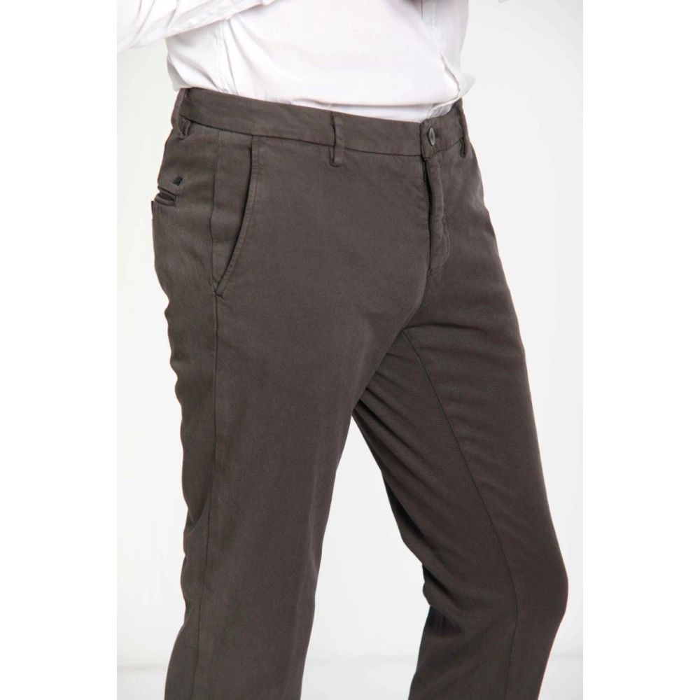 Mason's Extra Slim Fit Chino Broek Brown Heren