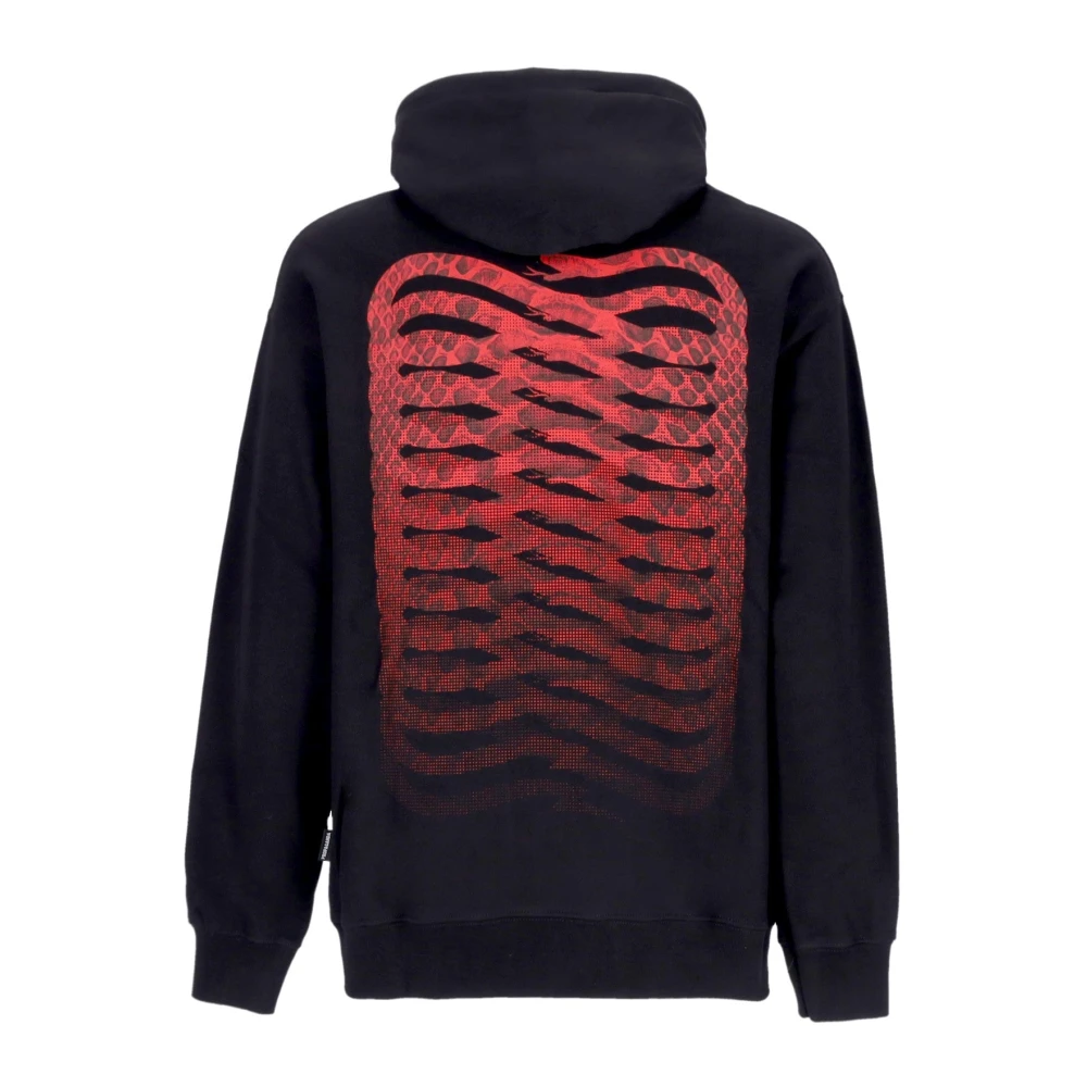 Propaganda Zwarte Geribbelde Hoodie Sweatshirt Black Heren