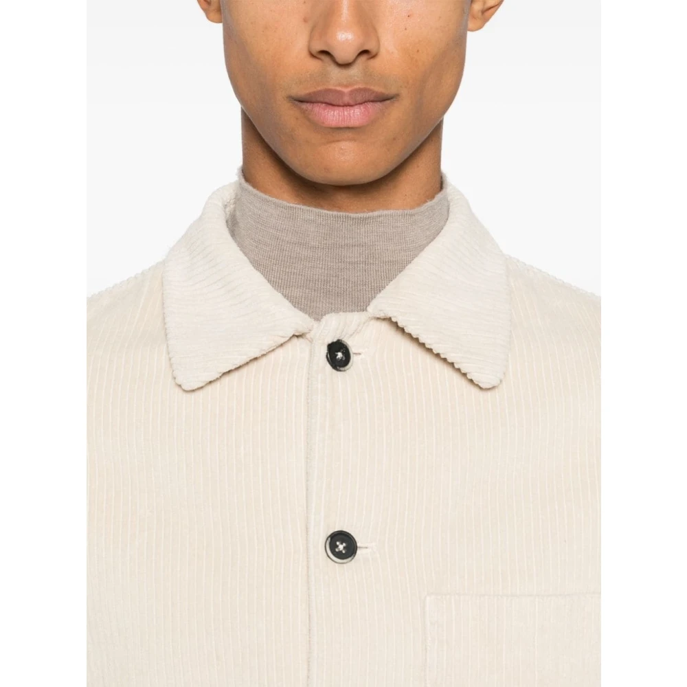 Barena Venezia Witte overhemden voor mannen Aw24 Beige Heren