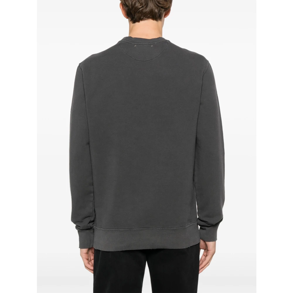 Golden Goose Antraciet Gouden T-Shirt Gray Heren